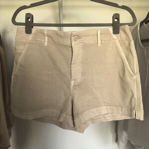NWT American Eagle Outfitters Women's high Rise Trouser Tan Shorts size 10/30W